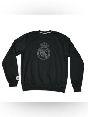 Real Madrid Mens Size L Sweatshirt Merengue Fan Gym Running Activewear LaLiga